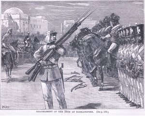 Nedrustning af den 26. ved Barrackpore 1857 e.Kr