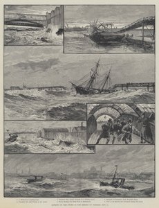 Virkningerne af stormen i Mersey tirsdag den 1. november af William Heysham Overend