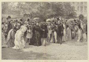 Havefest afholdt af prinsen og prinsessen af Wales i Marlborough House af William Heysham Overend