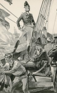 Lord Cochrane signalerer om hjælp til at angribe den franske flåde