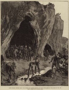 Lundi Khana, Khyber Pass, Cave, hvor Sir Samuel Browne og Staff bivuakkede natten den 23. november