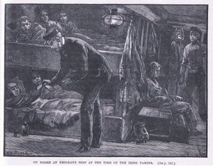Om bord på et emigrantskib på tidspunktet for den irske hungersnød AD 1846