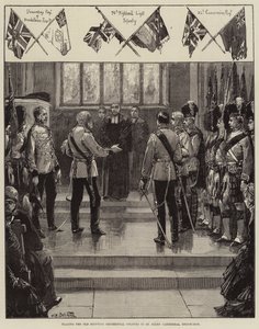 Placering af de gamle skotske regimentfarver i St Giles