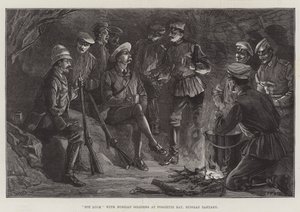 Pot Luck med russiske soldater ved Possiette Bay, Russian Tartary