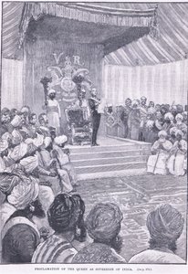 Proklamation af dronningen som suveræn i Indien 1858 e.Kr