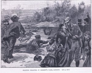 Skøjtekatastrofe i Regents Park, London 1868 e.Kr