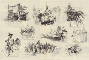 Skitser fra The Illustrated Naval and Military Magazine, nr. 1, juli 1884