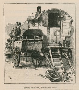 Skitser af sigøjnerliv; Knivsliber, Hackney Wick af William Heysham Overend