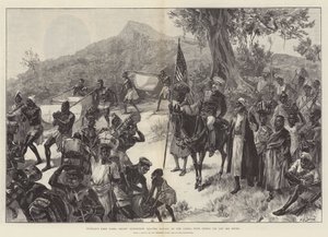 Stanleys Emin Pasha nødhjælpsekspedition forlader Matadi i Congo med Tippoo Tib og hans koner