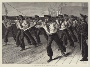 Den britiske flåde i Marmorahavet, Cutlass Drill af William Heysham Overend
