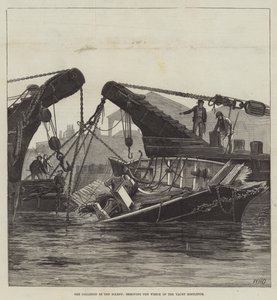 The Collision in the Solent, fjerner vraget af yachtmisteltenen af William Heysham Overend