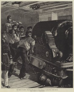 Krisen i Egypten, træning af HMS Sultans våben i Alexandria
