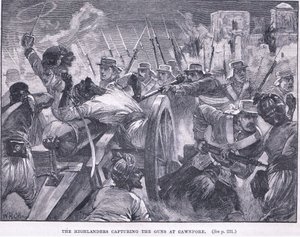 Highlanders erobrede Cawnpore 1857 AD