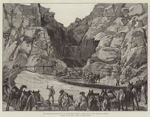 Khartoum-ekspeditionen, på ørkenmarchen, nedre brønd ved Gakdul-brøndene