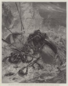 Redningsbådkatastroferne i sidste uges kuling, kæntring af redningsbåden Eliza Fernley, fra Southport, Lancashire af William Heysham Overend