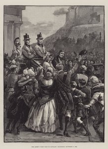 Dronningens første besøg i Skotland, Edinburgh, 3. september 1842