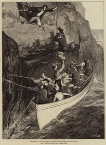The Wreck of the Strathmore, der tager de overlevende fra øen