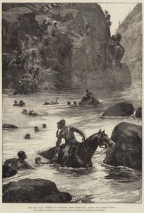 Zulukrigen, Tilbagetrækning af flygtninge fra Isanhlwana over Buffalo River