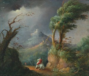 Et tordenvejr (oliemaleri ombord)