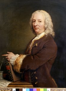 Portræt af Francesco Saverio Geminiani. Italiensk musiker