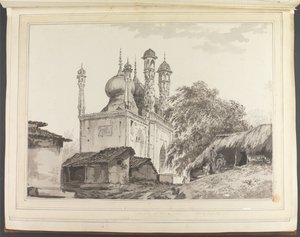 En moské i Gazipoor [Ghazipur] af William Hodges