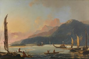 Udsigt over Matavai-bugten på øen Otaheite [Tahiti]