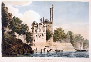 Benares på Ganges, 1787 (akvatint)