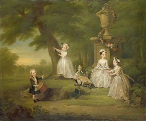 Et teselskab for børn af William Hogarth