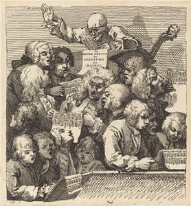 Et kor af sangere af William Hogarth