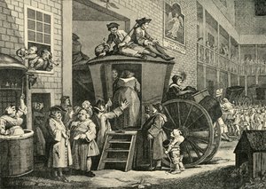 A Country Inn Yard, 1747, 1925. af William Hogarth