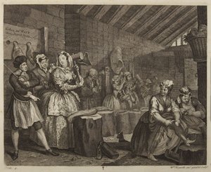 »En skøges vej«, plade 4 af William Hogarth