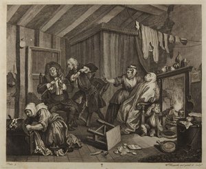 »En skøges vej«, tavle 5 af William Hogarth