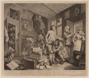 En rives fremskridt, plade 1 af William Hogarth