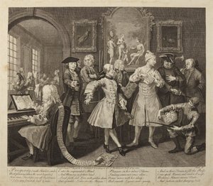 »En libertins vej«, plade 2 af William Hogarth