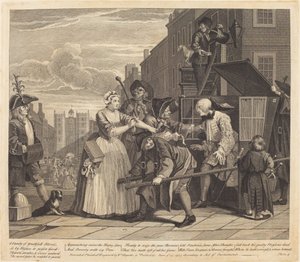 En rakes fremgang: pl.4 af William Hogarth