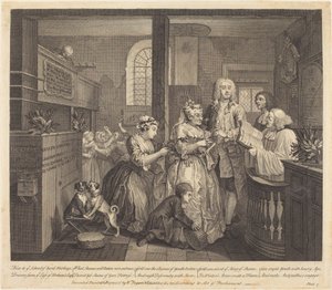 En rakes fremgang: pl.5 af William Hogarth
