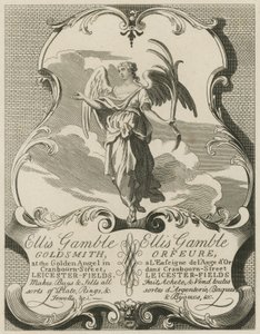 Annonce for Ellis Gamble, Goldsmith af William Hogarth