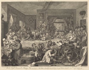 En valgunderholdning af William Hogarth