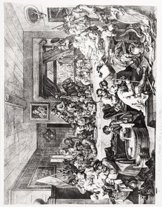 An Election Entertainment, Plate I, 24. februar af William Hogarth
