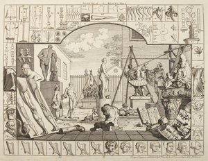 Analyse af skønhed, planche 1 af William Hogarth