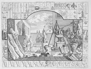 Analyse af skønhed, tavle 1, 1753 af William Hogarth