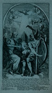 Burlesk på Kents altertavle ved St Clement Danes, c1725 af William Hogarth