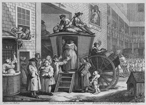 Country Inn Yard, 1747 af William Hogarth