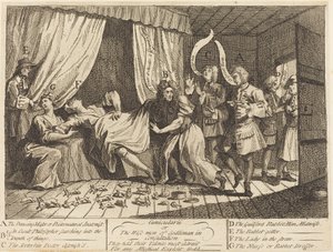 Cunicularii, eller De vise mænd fra Godliman i samråd af William Hogarth