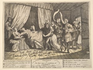 Cunicularii, eller de vise mænd fra Godlimon i konsultation, december 1726. af William Hogarth