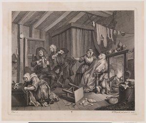 En skøges fremskridt, plade 5 af William Hogarth