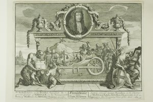 Frontispice, planche 1 fra Hudibras af William Hogarth