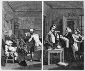 Frontispice til Tristram Shandy af William Hogarth