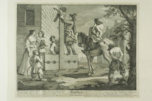 Hudibras Triumphant, plade fire fra Hudibras af William Hogarth