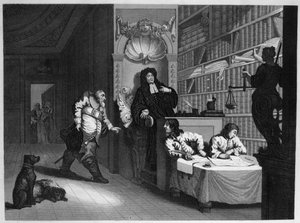 Hudibras og advokaten af William Hogarth